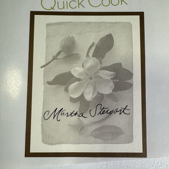 SIGNED Martha Stewart's Healthy Quick Cook 1st Edition 1997 Cookbook - Picture 3 of 6